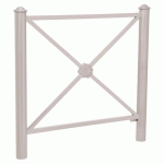BARRIÈRE PROVINCE ROSACE 1.07 M AGORA - ZINC GRIS 7044 - PROCITY