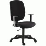 FAUTEUIL DE BUREAU KAOLA DOSSIER HAUT COLORIS NOIR - MANUTAN COLLECTIVITÉS