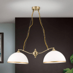 ORION SUSPENSION OLD LAMP AVEC CHAÎNE, À 2 LAMPES