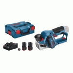 RABOT 12V GHO 12V-20 + 2 BATTERIES 2AH + CHARGEUR + COFFRET L-BOXX - BOSCH