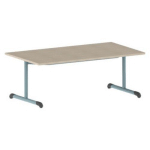 TABLE BANDANA 140 X 80 CM FIXE T2 STRAT ÉRABLE LAGON 6027 - MOBIDECOR