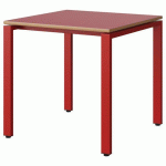 TABLE MALIBU 80X80 T6 SOUDÉ STR ALAI ROUG U321/ROUG 3020 - MANUTAN EXPERT