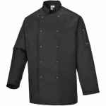 VESTE DE CUISINE SUFFOLK XS NOIR - PORTWEST