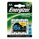 ENERGIZER RECHARGEABLES - PACK DE 4 ACCUS AA/HR6 1,2