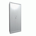 ARMOIRE À RIDEAU MÉTALLIQUE 80 X 198 CM BLANC - MANUTAN COLLECTIVITÉS