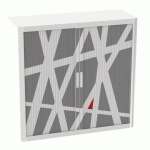 ARMOIRE EASY OFFICE HAUTEUR 104 CM CORPS BLANC RIDEAUX DÉCOR STREET - MANUTAN COLLECTIVITÉS