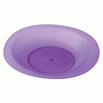 ASSIETTES CREUSES POLYPROPYLÈNE Ø 23 CM - TRANSLUCIDE VIOLET