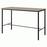 MANGE-DEB MALIBU 180X80 4P STRAT ALAISÉ CHÊNE 1146/NOIR 9005 - MANUTAN EXPERT