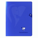 MIMESYS CAHIER PIQUÉ 17X22CM 48 PAGES GRANDS CARREAUX COUVERTURE POLYPROPYLÈNE - BLEU MARINE - LOT DE 30
