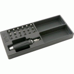 MODULE ABS 1/3 DE TOURNEVIS À FRAPPER AVEC 18 EMBOUTS SAM OUTILLAGE