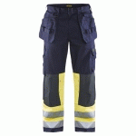 PANTALON DE TRAVAIL ARTISAN MULTINORMES FLUORESCENT TAILLE 48C - BLAKLADER