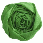 PAPIER CRÉPON, PAQUET DE 10 FEUILLES PLIÉES 60% AU FORMAT 2,50X0,50M - VERT PRÉ - LOT DE 3