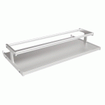 PORTE-ÉPICES - INOX SATINÉ - POUR BARRE DE CRÉDENCES LUMINEUSE AURA COSMA