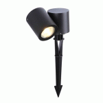 SPOT PIQUET LED EXTÉRIEUR - 6W - 3000K - GRAPHITE - TOPAZE ARIC