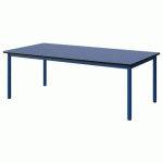 TABLE MALIBU 160X80 T2 4P STR ANTIB BLEU U525/NOIR BLEU 5005
