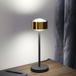 TOP LIGHT PUK! 120 EYE TABLE LED, MATES, LAITON/NOIR
