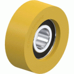 BLICKLE - GALET GUIDE Ø 50MM BANDAGE POLYURÉTHANE PU 80KG - FTH 50X18/15-11K