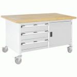 BOTT 1 ÉTABLI ROULANT MONOBLOC AVEC ARMOIRE ET TIROIRS_BOTT