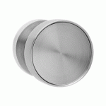 BOUTON DE PORTE CENTRÉ FIXE FORME DISQUE - Ø 57 MM - NICKEL SATINÉ KARCHER DESIGN
