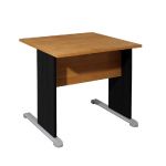 BUREAU DROIT PRONTO - L.80 X P.80 CM - PLATEAU AULNE - PIEDS L NOIR