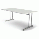 BUREAU RÈGLABLE ARTLINE CADRE CANTILEVER L200XP100CMBLANC