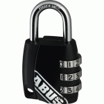 CADENAS À CODE - 155 - DESIGN BLISTER - 3 VIROLES - NOIR - EP 14 ABUS