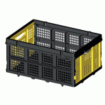 CAISSE PLIABLE EN POLYPROPYLÈNE AJOURÉE - CHARGE 25 KG - VOLUME 50 L STANLEY