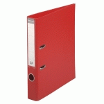 CLASSEUR À LEVIER EXPORT PVC A4 DOS DE 50MM. - ROUGE - LOT DE 50