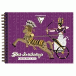COLORIAGE, BLOC DE 20 FEUILLES 250G/M2 AU FORMAT 32X24CM - EGYPTE 2 - LOT DE 5