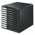 ESSELTE BLOC DE CLASSEMENT 10 TIROIRS A4 NOIRS STRUCTURE NOIRE 29X28,7X35,5CM LEITZ