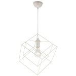 LAMKUR LIGHTING - LAMKUR PLAFONNIER WIRE FRAME BLANC, 1X E27