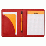 RHODIARAMA LIVRET PORTE-BLOC N°13 POUR BLOC OU CARNET FORMAT A6 - COQUELICOT