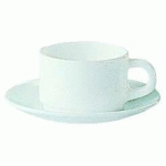 SOUS-TASSE BLANCHE 13CM - LOT DE 6 - ARCOROC - RESTAURANT BLANC