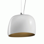 VISTOSI SUSPENSION SURFACE Ø 27 CM, E27 BLANC/BRUN TERRE