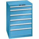 ARMOIRE 8 TIROIRS CHARGE 200KG LXP:717X725MM A CLÉ - LISTA