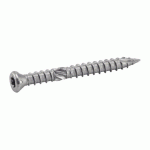 BOÎTE DE 200 VIS POUR TERRASSE TÊTE FRAISÉE RÉDUITE 6 LOBES INOX A2 5X60MM - ACTON - 623275X60