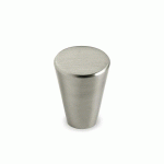 BOUTON DE MEUBLE ROND ONEX - INOX BROSSÉ - H 30 MM - D 22 MM - PAR 4 HETTICH