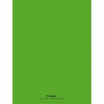 CAHIER PIQUÉ CONQUÉRANT CLASSIQUE COUVERTURE POLYPROPYLÈNE RIGIDE TRANSPARENTE A4+ 24X32CM 48 PAGES 90G SÉYÈS VERT - LOT DE 13