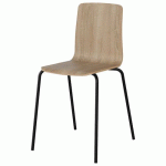 CHAISE MALIBU 4P T7 COQUE CHÊNE BARD 1146 / ACIER NOIR 9005 - MANUTAN EXPERT