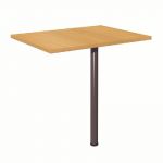 EXTENSION RECTANGLE NF ENVIRONNEMENT HÊTRE - H. 72 X L.60 CM - PIED TUBE ANTHRACITE