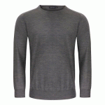 J.HARVEST & FROST MERINO U PULL-OVER HOMMES MÉLANGE GRIS - TAILLE S
