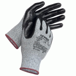 LOT DE 10 PAIRES DE GANTS ANTICOUPURE UVEX UNIDUR 6643 - GRIS CHINÉ - TAILLE 9 UVEX