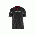 POLO DE TRAVAIL BICOLORE À MANCHES COURTES 3389 - NOIR ET ROUGE - M BLAKLADER