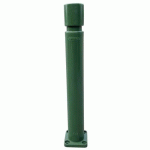 POTEAU MÉMOIRE DE FORME À PLATINE Ø80MM - 1000MM - VERT - VISO
