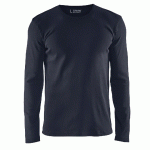 T-SHIRT MANCHES LONGUES MARINE FONCÉ TAILLE XS - MANUTAN COLLECTIVITÉS