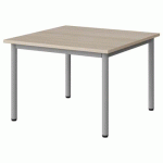 TABLE MALIBU 80X80CM T2 4P STRA ABS ACACIA/GRIS 9006