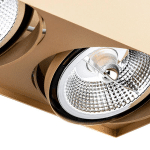 ARGON SPOT POUR PLAFOND RIESTA, DORÉ, À 3 LAMPES