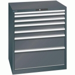 ARMOIRE NOIR 870X725X1000 AVEC 7 TIR. 75KG _ 78.694.060 - LISTA