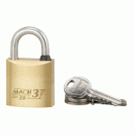CADENAS À CLÉ - EN LAITON MONOBLOC AVEC ANSE INOX - MACH.3 - H 15 + 39 FTH THIRARD