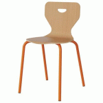 CHAISE MALIBU 4P - T7 - COQUE HÊTRE / ALU ORANG 1028 - MANUTAN EXPERT